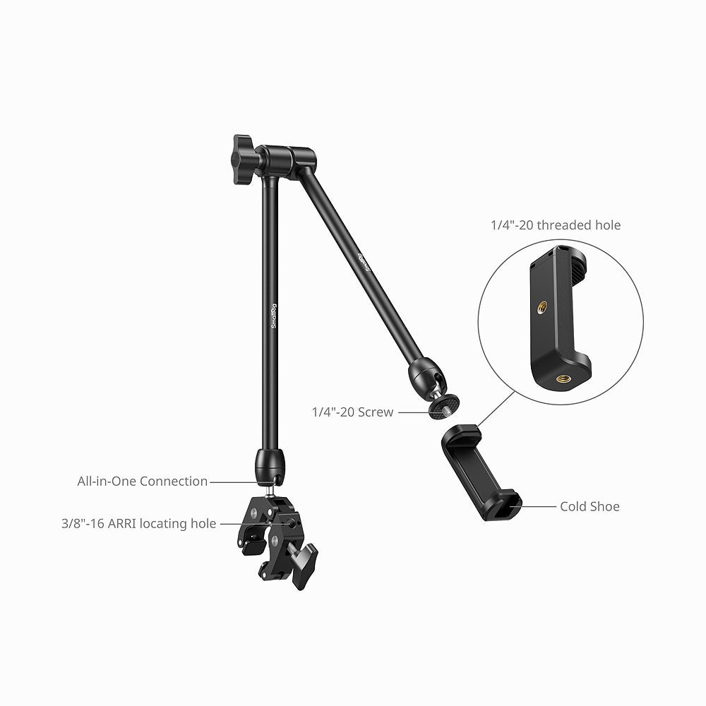 SmallRig Desktop Magic Arm with Crab-Shaped Clamp Kit 5624 thumbnail 2