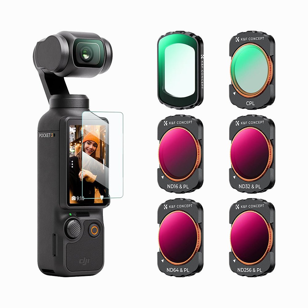 DJI Osmo Pocket 3 Filter Set Magnetic UV + CPL + ND/PL, 6 Pack Magnetic Kit(SKU.2149)
