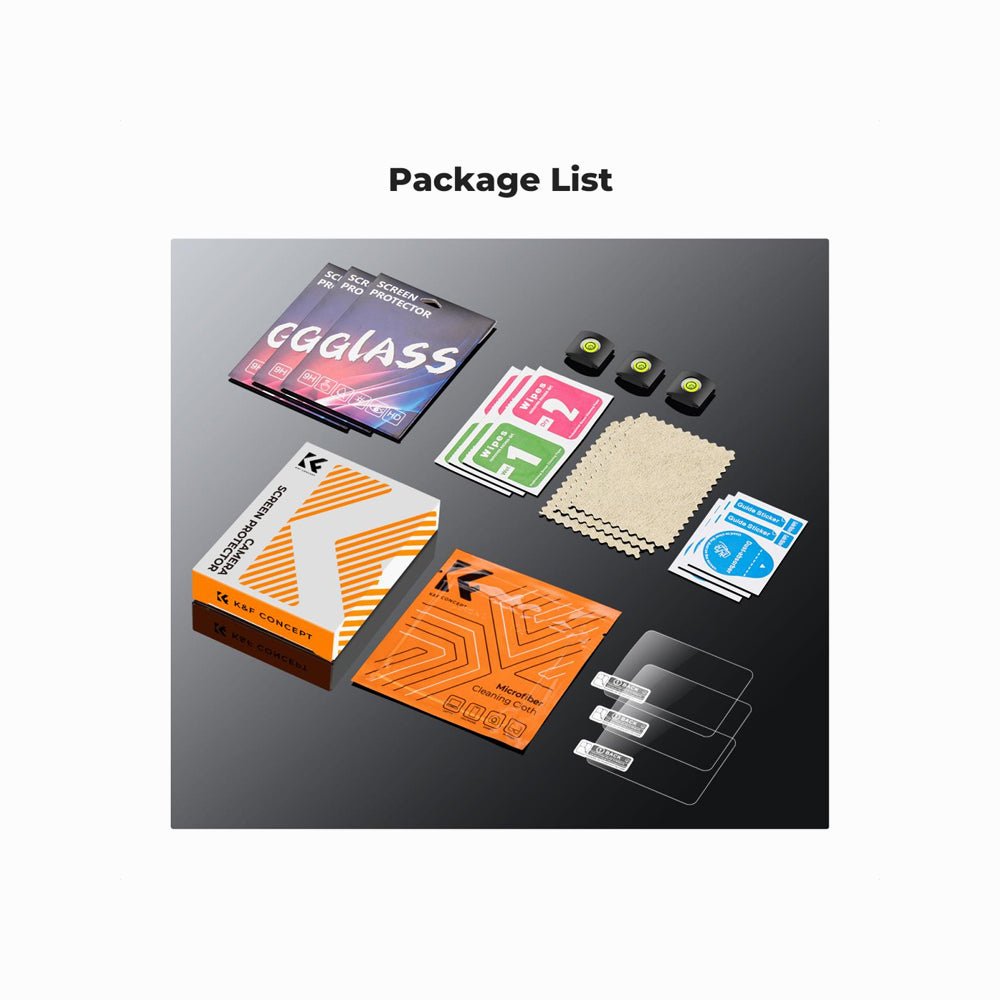 K&F Concept Camera Screen Protector*3 Compatible with Canon Rebel T7, T6, T5, (SKU.2192) thumbnail 2