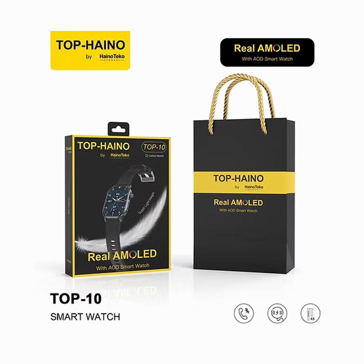 HainoTeko Smartwatch AMOLED TOP10