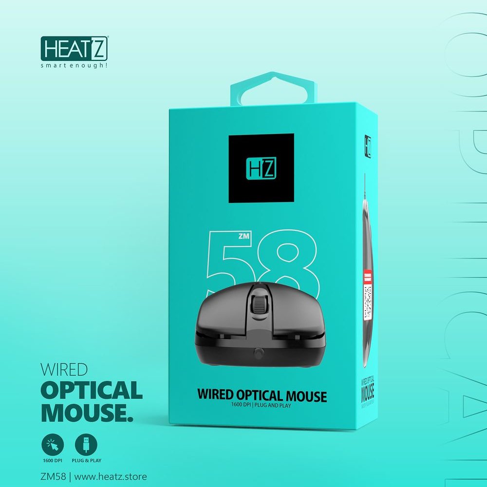 Heatz Wired Optical Mouse ZM58 thumbnail 2