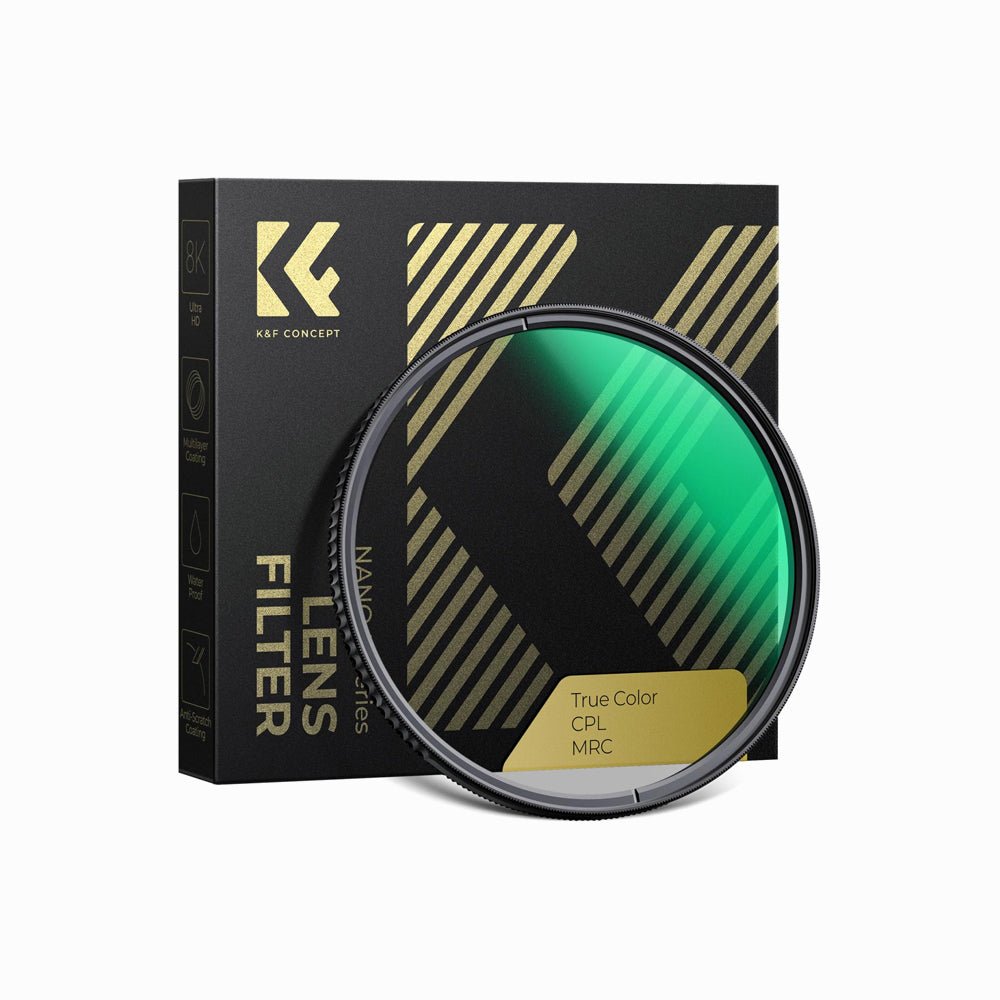 K&F Concept 49mm CPL Filter True Color Circular Polarizers Filter with 28 Multi-Layer Coatings for Camera Lens Nano-Xcel Series (SKU: KF01.2