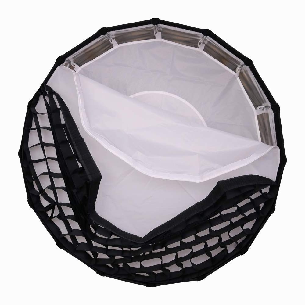 NICEFOTO (120CM) QUICK SET-UP DEEP PARABOLIC SOFTBOX WITH GRID thumbnail 2