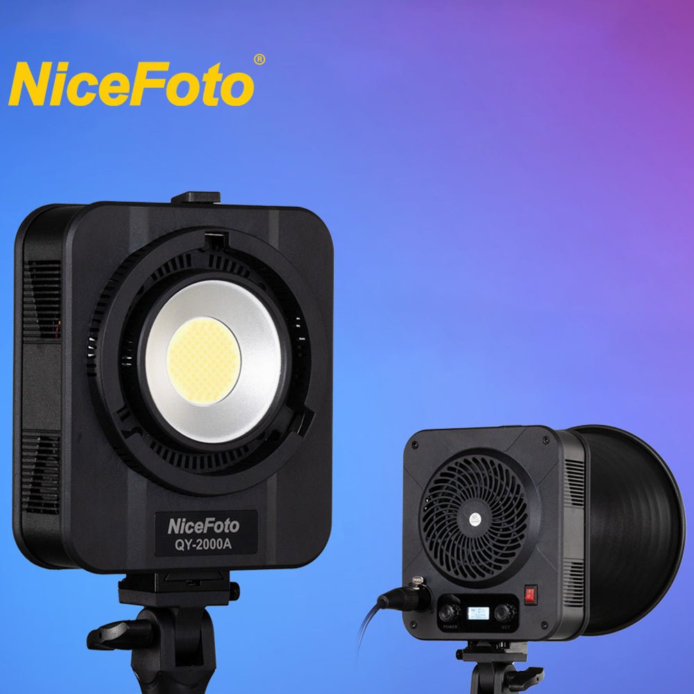 NiceFoto QY-2000A 200W Bi-Color Portable LED Video Light thumbnail 2