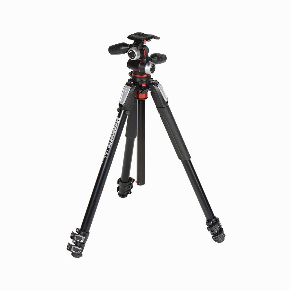 Manfrotto MK055XPRO3-3W Aluminum Tripod with 3-Way Pan/Tilt Head thumbnail 2