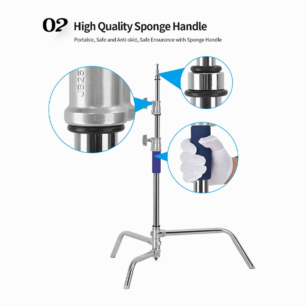 Jinbei CK-90 Portable Small Studio C Stand 1.6m thumbnail 2