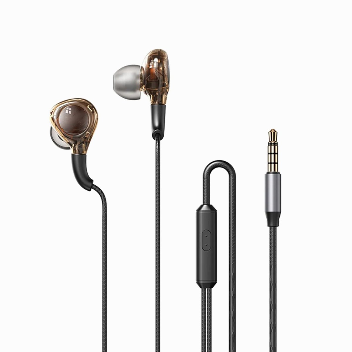 REMAX Wired Earphone for Music and Call RM-670 Black image 1