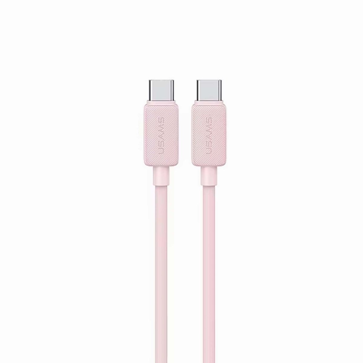 USAMS US-SJ701 3m Type-C to Type-C Charger Cord PD 60W Fast Charging Cable 480Mbps Charger Cable Pink image 1