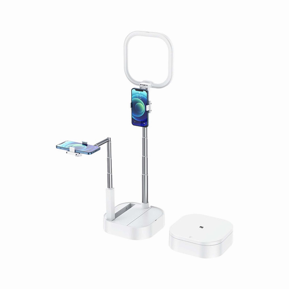 USAMS Double phone holder with LED lamp white ZB24001 US-ZB240 thumbnail 2