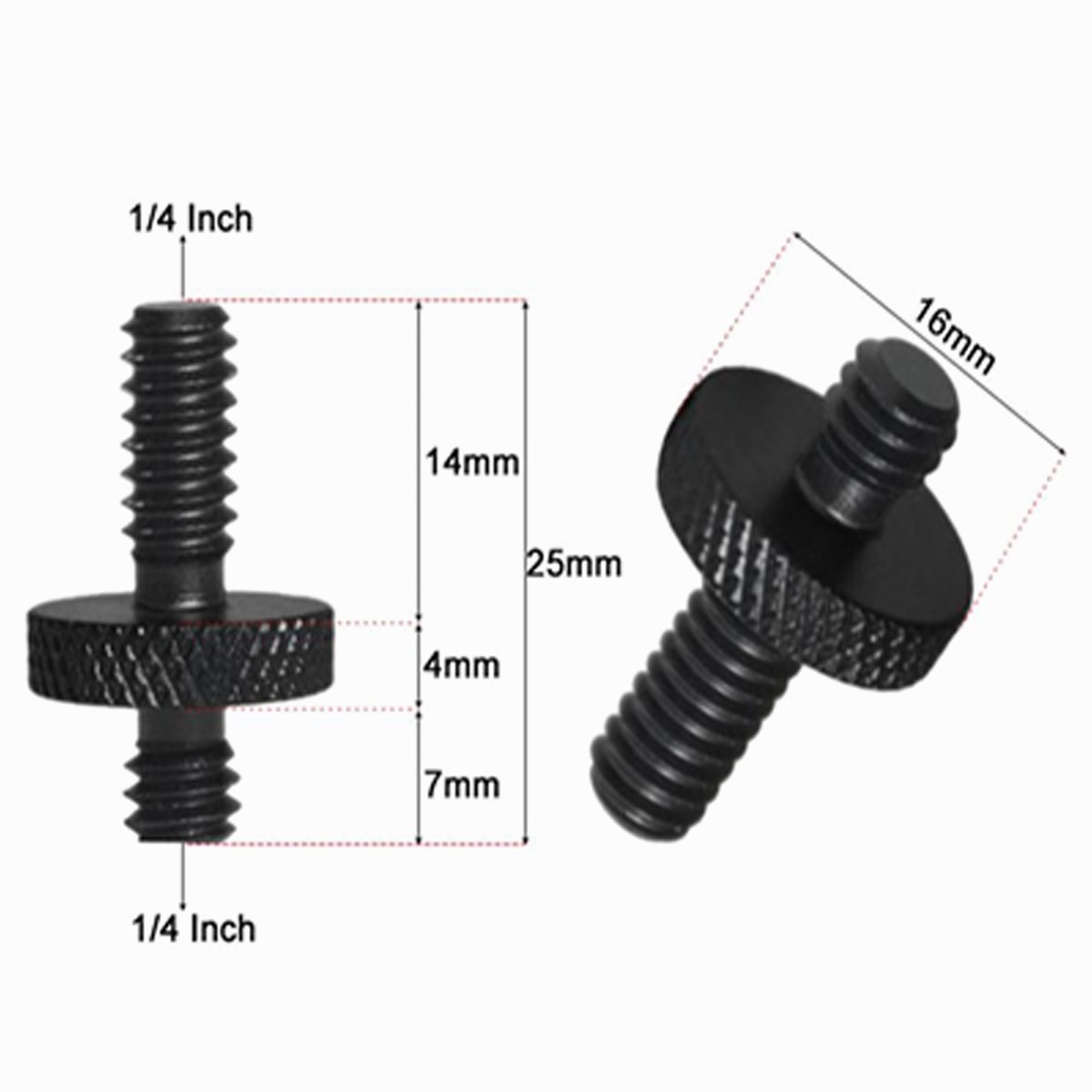 Male 1/4" Tripod Inch Adapter Screw Aluminum CS005 image 1