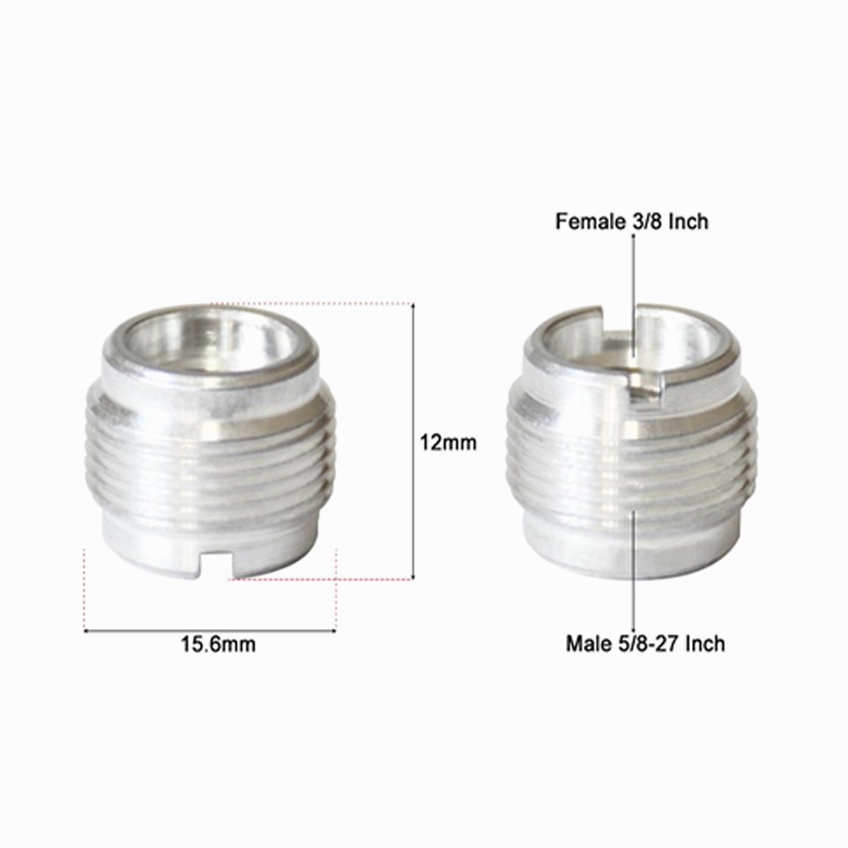 Male 5/8"-27 Tripod Inch Adapter Screw Aluminum CS106 image 1