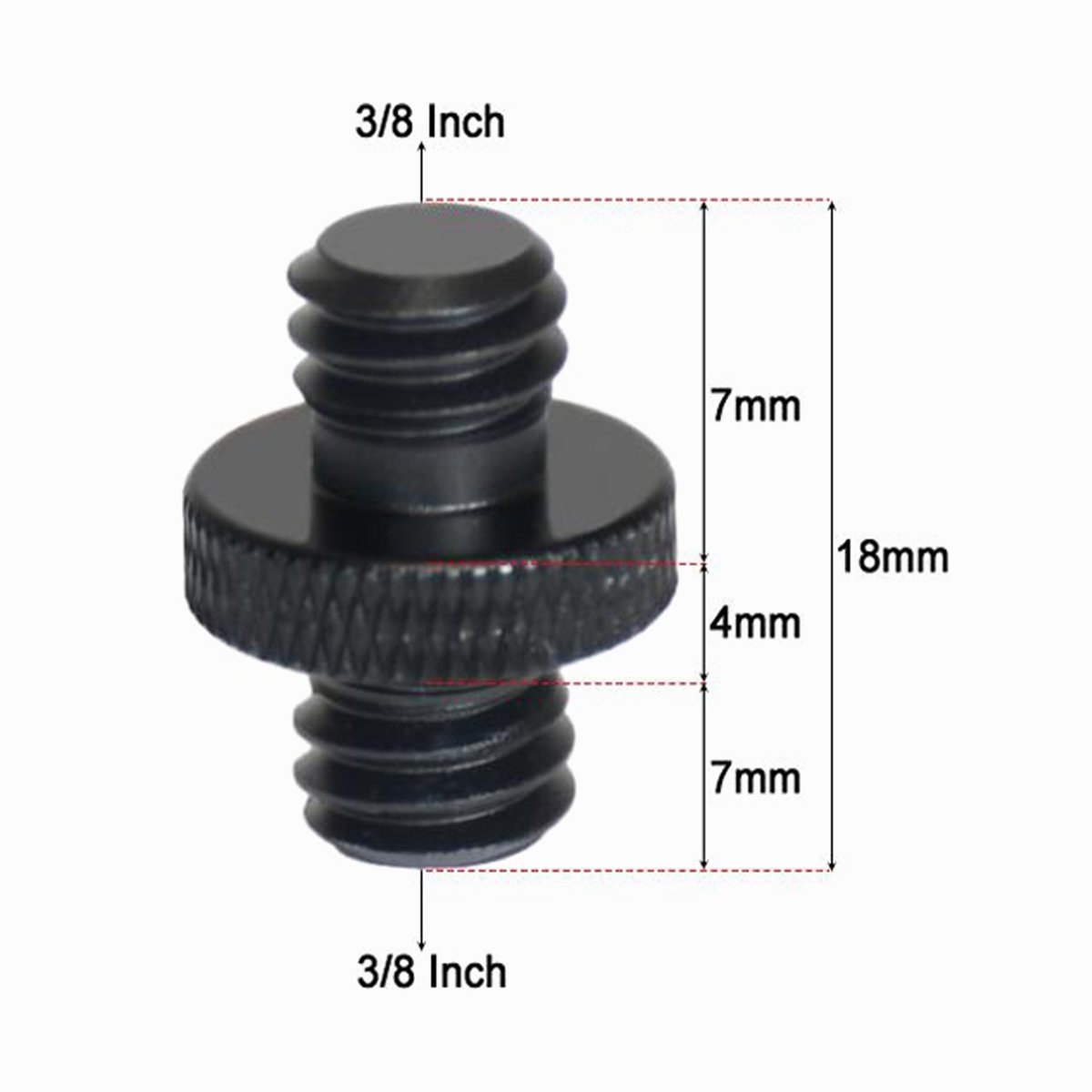 Male 3/8-3/8 Tripod Inch Adapter Screw Aluminium CS084 image 1