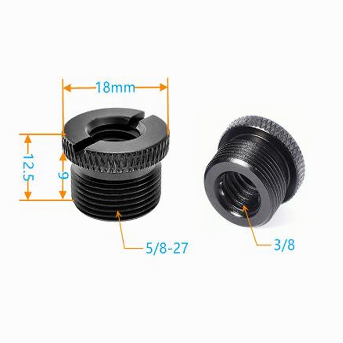 3/8 Female to 5/8 Male Screw Adapter Metal Screw CS051 image 1