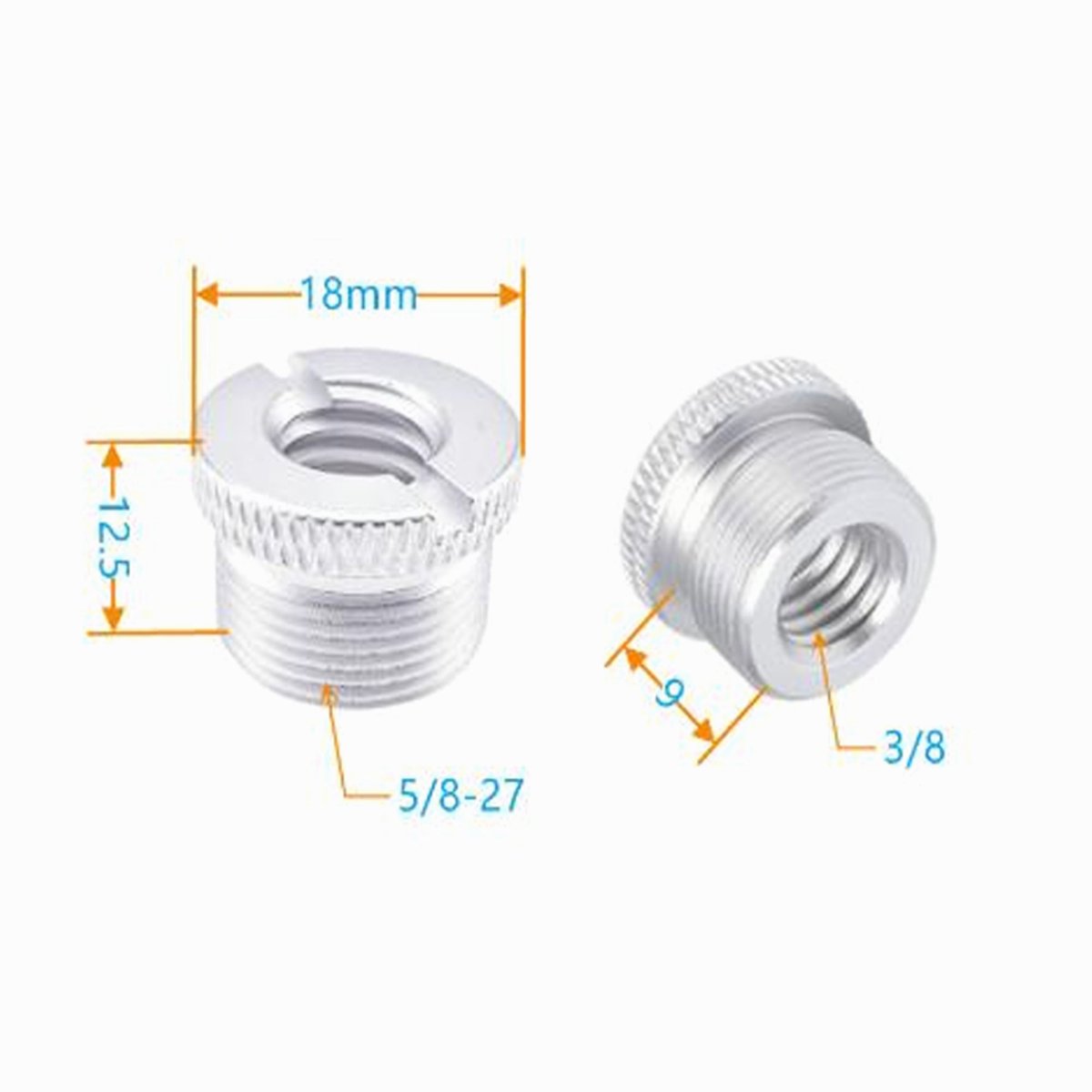 Multifunction Screw Adapters for Microphone Mount 5/8"-27 Female to 5/8"-27 Male Thread Rod CS052 image 1