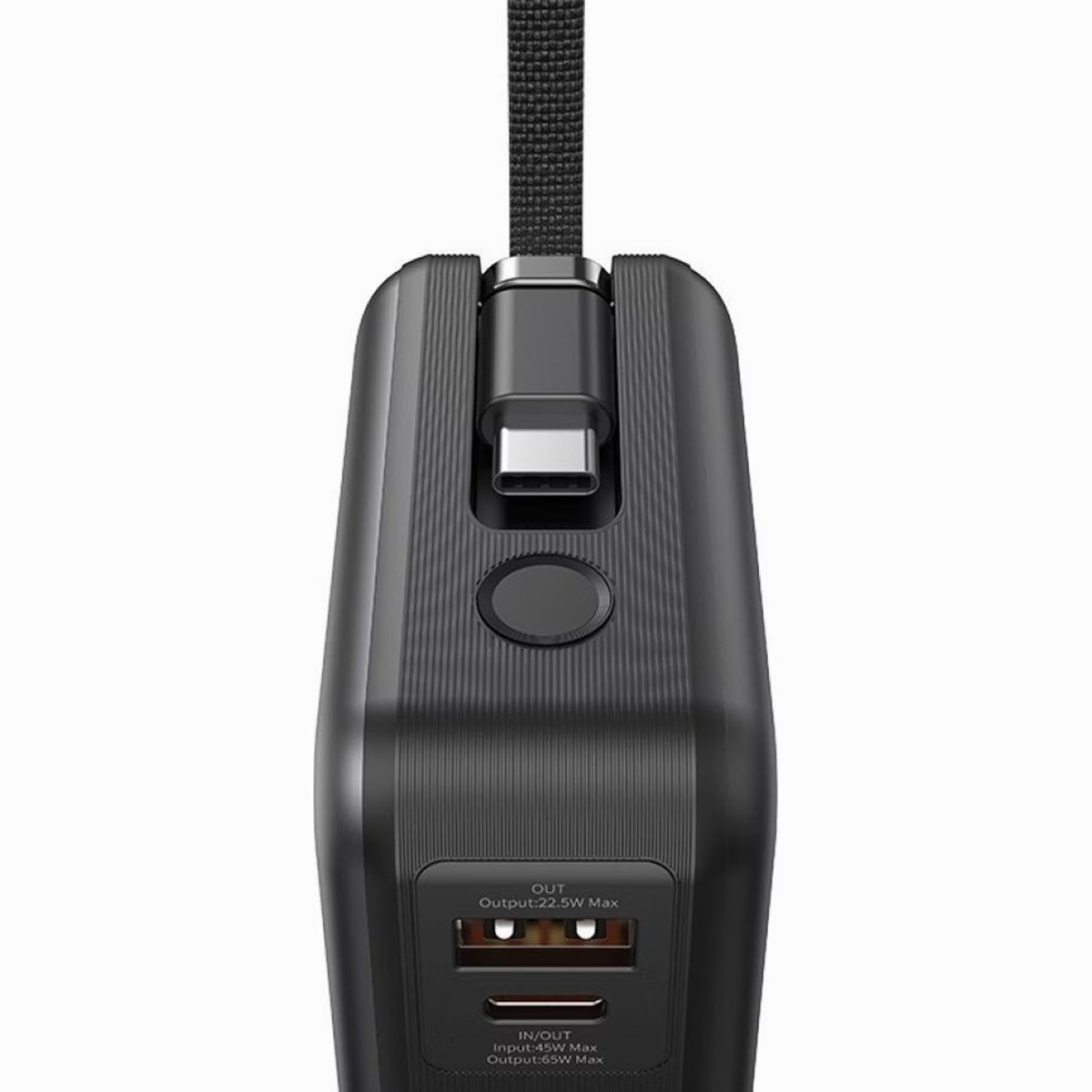 USAMS CD243 65W Power Bank Fast Charging 20000mAh 3 Port LED Display Portable Charger with Type-C Cable thumbnail 2