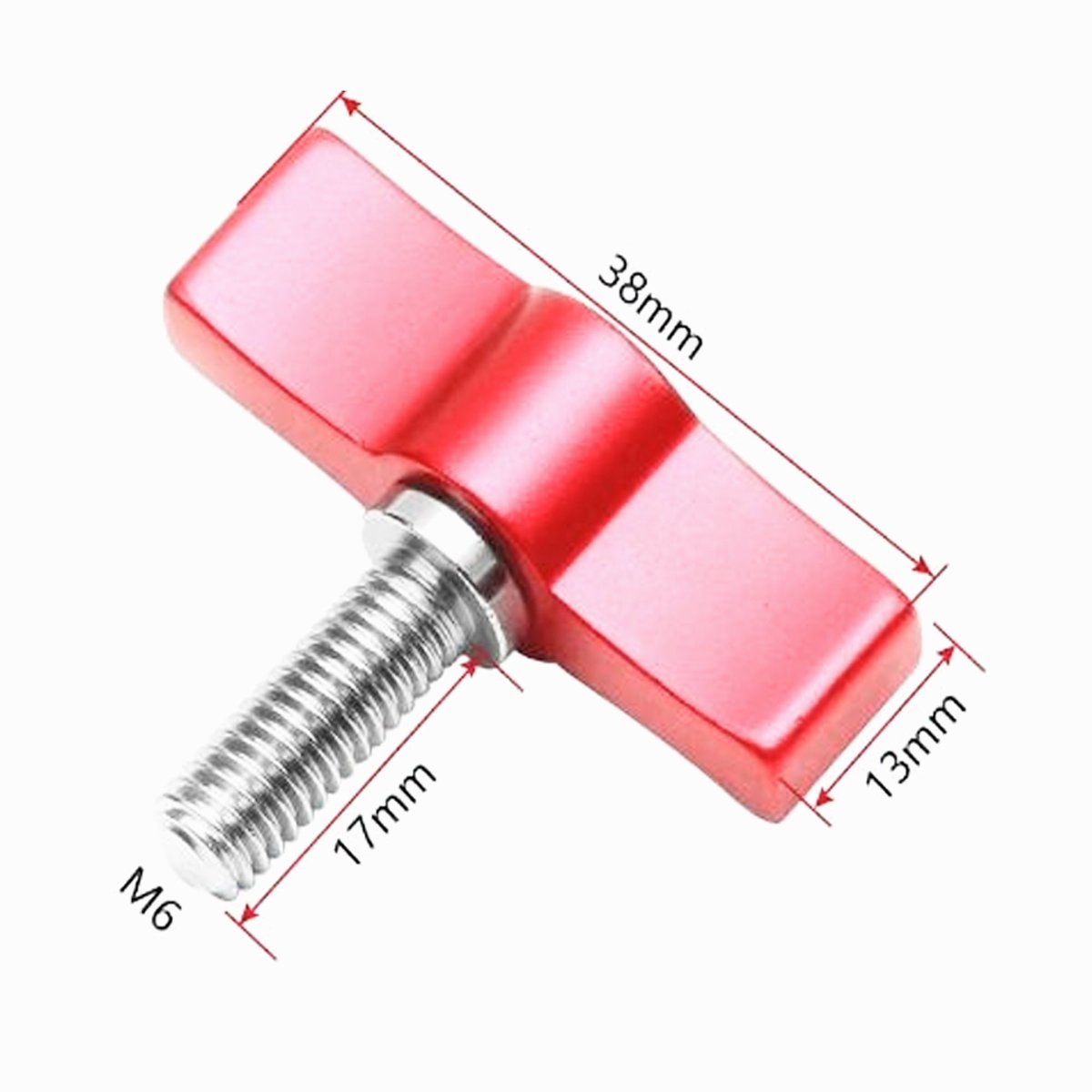Adjustable Handle Locking Screw Red GP176 image 1