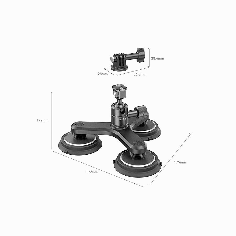 SmallRig Triple Magnetic Suction Cup Mounting Support Kit for Action Cameras 4468 thumbnail 2