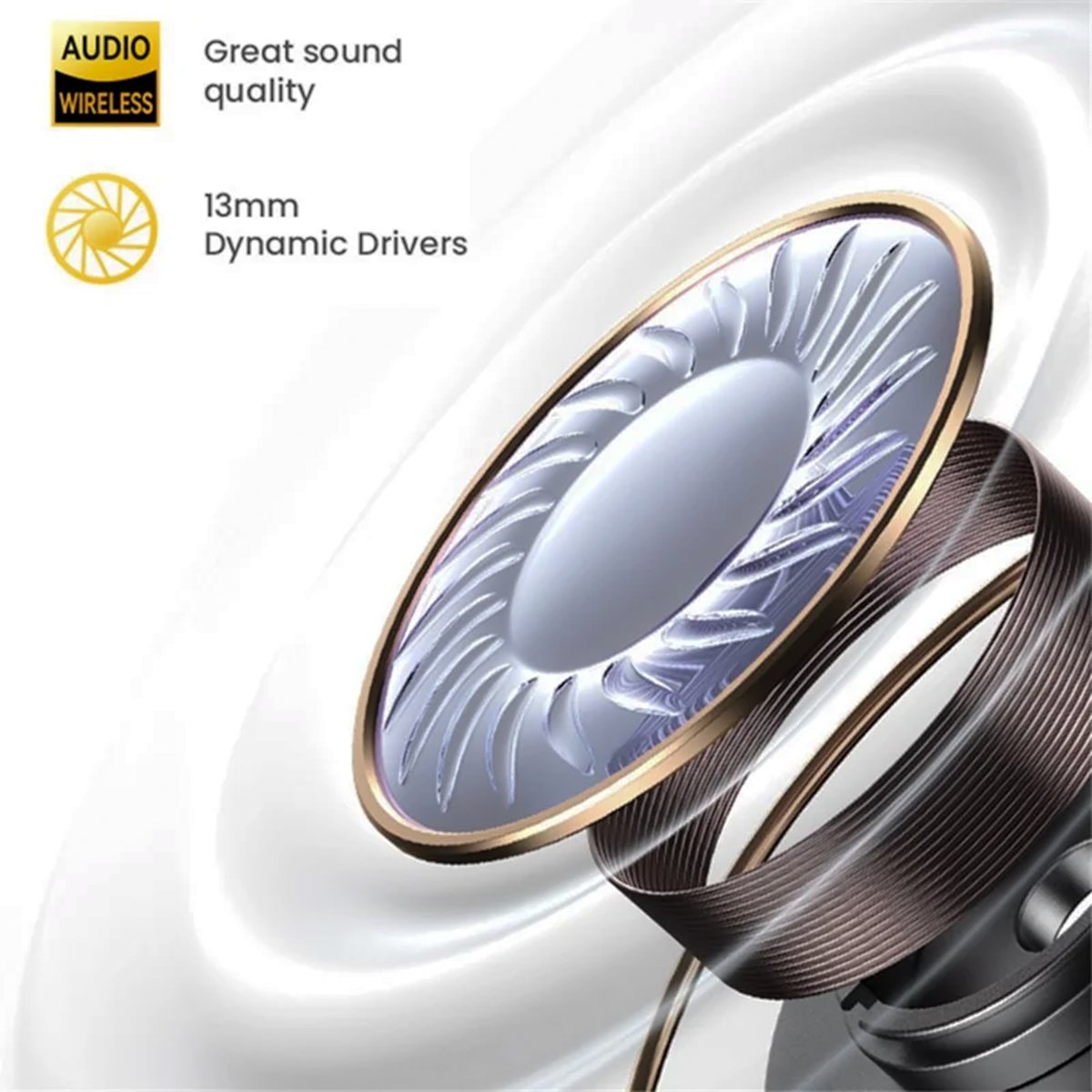 USAMS XD19 X-don Series Dual-Mic ENC TWS Earbuds Wireless Bluetooth-compatible 5.3 Headset In-Ear Headphones - White thumbnail 2