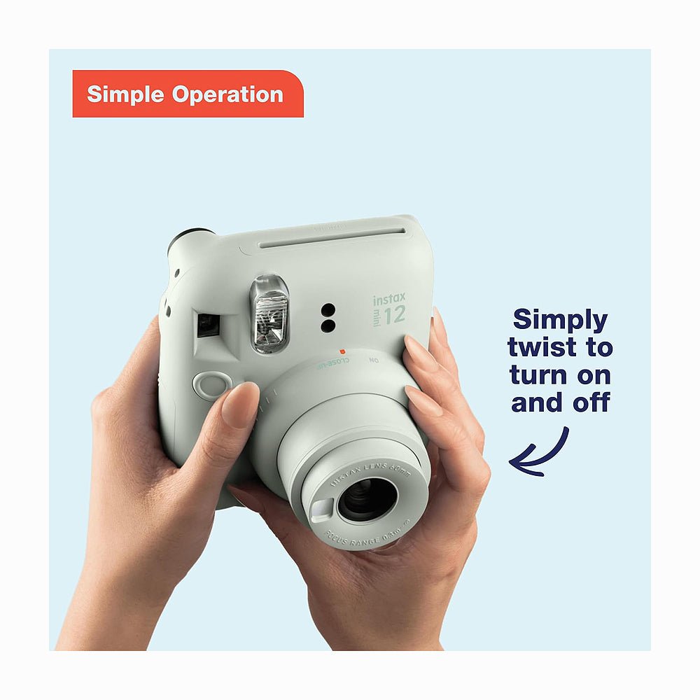 FUJIFILM INSTAX MINI 12 Instant Film Camera (Mint Green) thumbnail 2