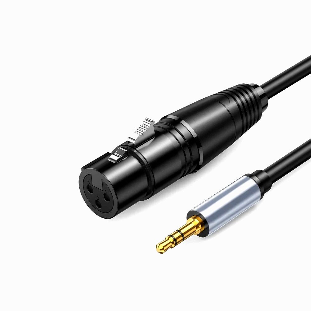 XLR to 3.5mm Audio Cable Microphone Balanced Analog Audio Cord XLR Female to AUX 3.5mm Jack for Computer Phone Speaker Amplifier 2M image 1
