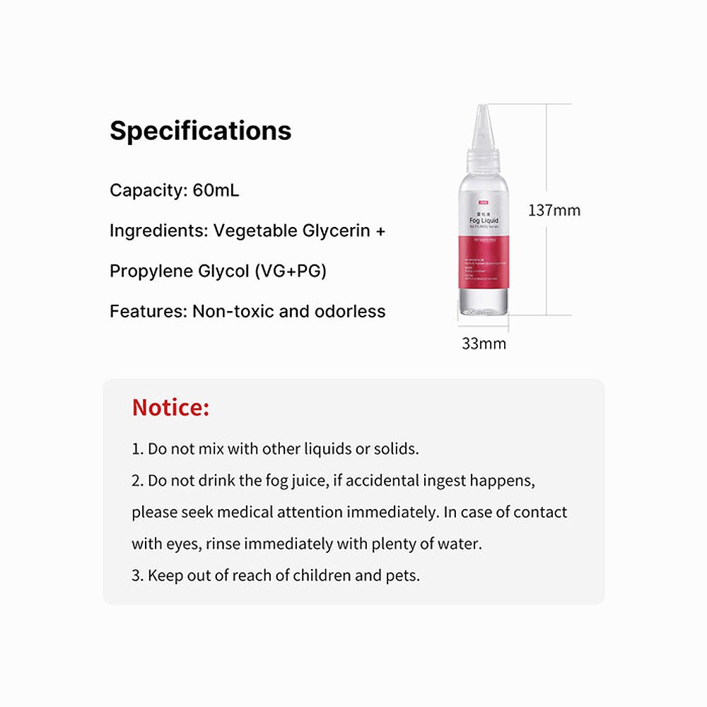 Ulanzi Fog Juice 60ml for FM01 Fog Machine R002 thumbnail 2