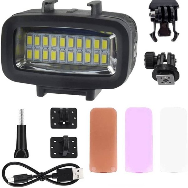 TELESIN WATERPROOF 40M LED LIGHT FOR GOPRO