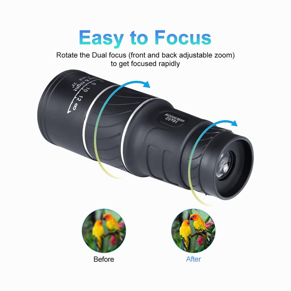 K&F Concept 16x52 Monocular for Bird Watching Hunting Travel (KF33.031) thumbnail 2