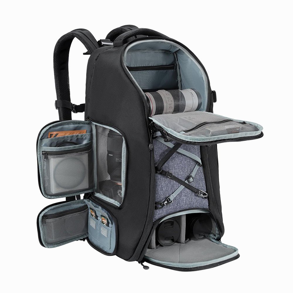 K&F Concept Camera Backpack,Camera Bags for Photographers 30Lwith Raincover Laptop Compartment Compatible for Canon/Nikon/Sony/DJI Mavic Dro