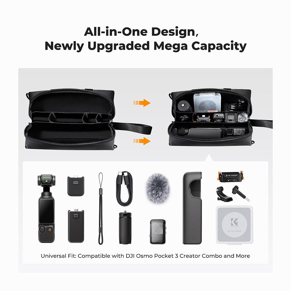 K&F Concept Carrying Bag for DJI Osmo Pocket 3, Portable Storage Carry Case (KF13.200) thumbnail 2