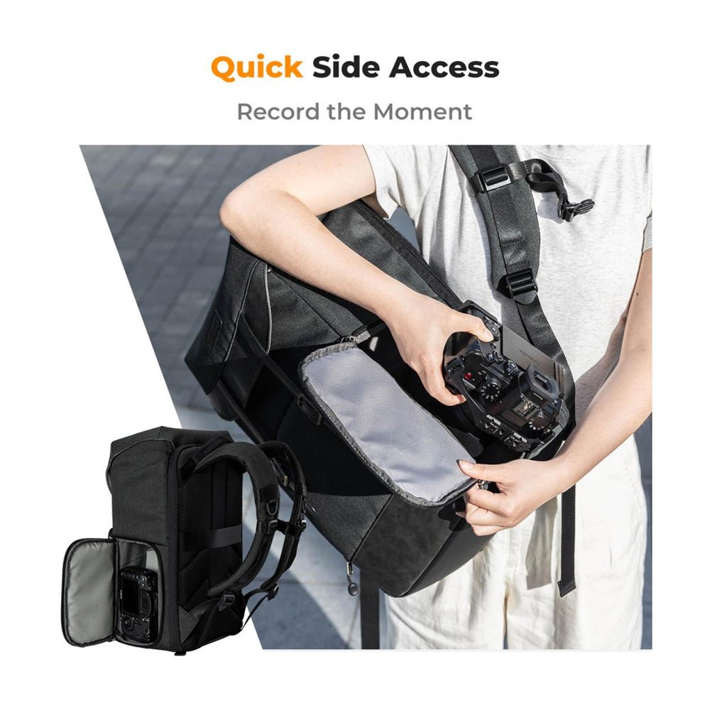 K&F Urban Wander 02 Camera Backpack 20L (Dark Grey) KF13.066V14 thumbnail 2