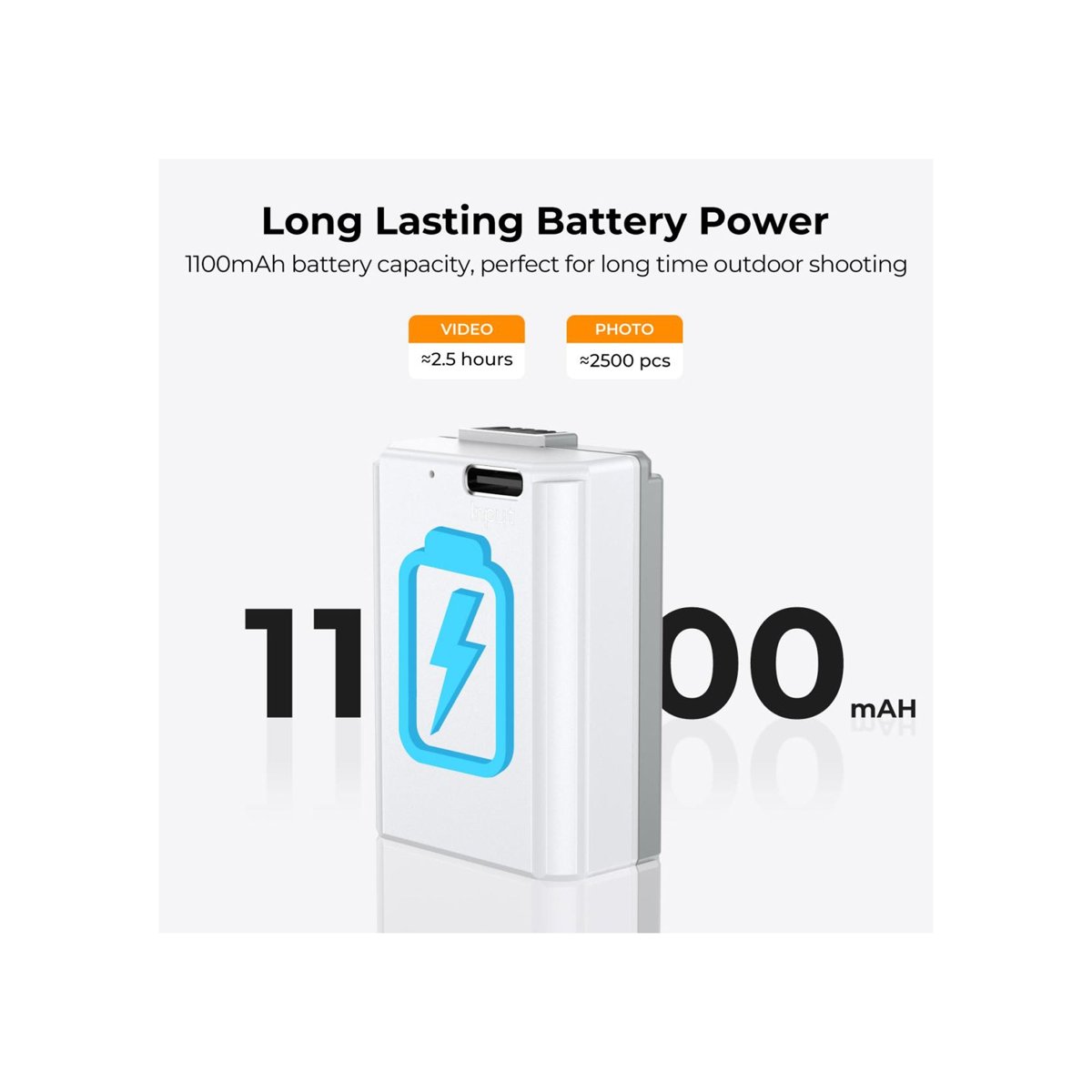 K&F Concept NP-FW50 1100mAh USB-C Batteries for Sony Cameras – 2-Pack-KF28.0026S1 thumbnail 2