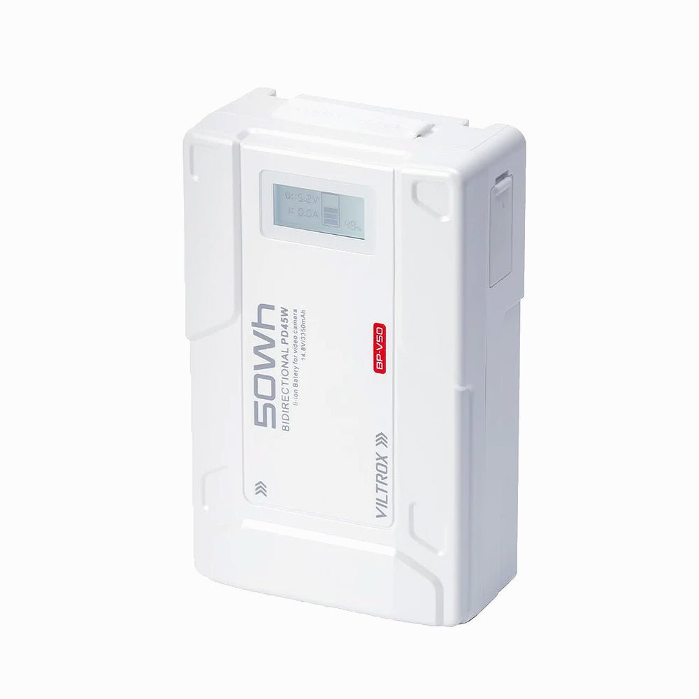 Viltrox BP-V50 50Wh 14.8V 3350mAh V-Mount Lithium-Ion Battery, White