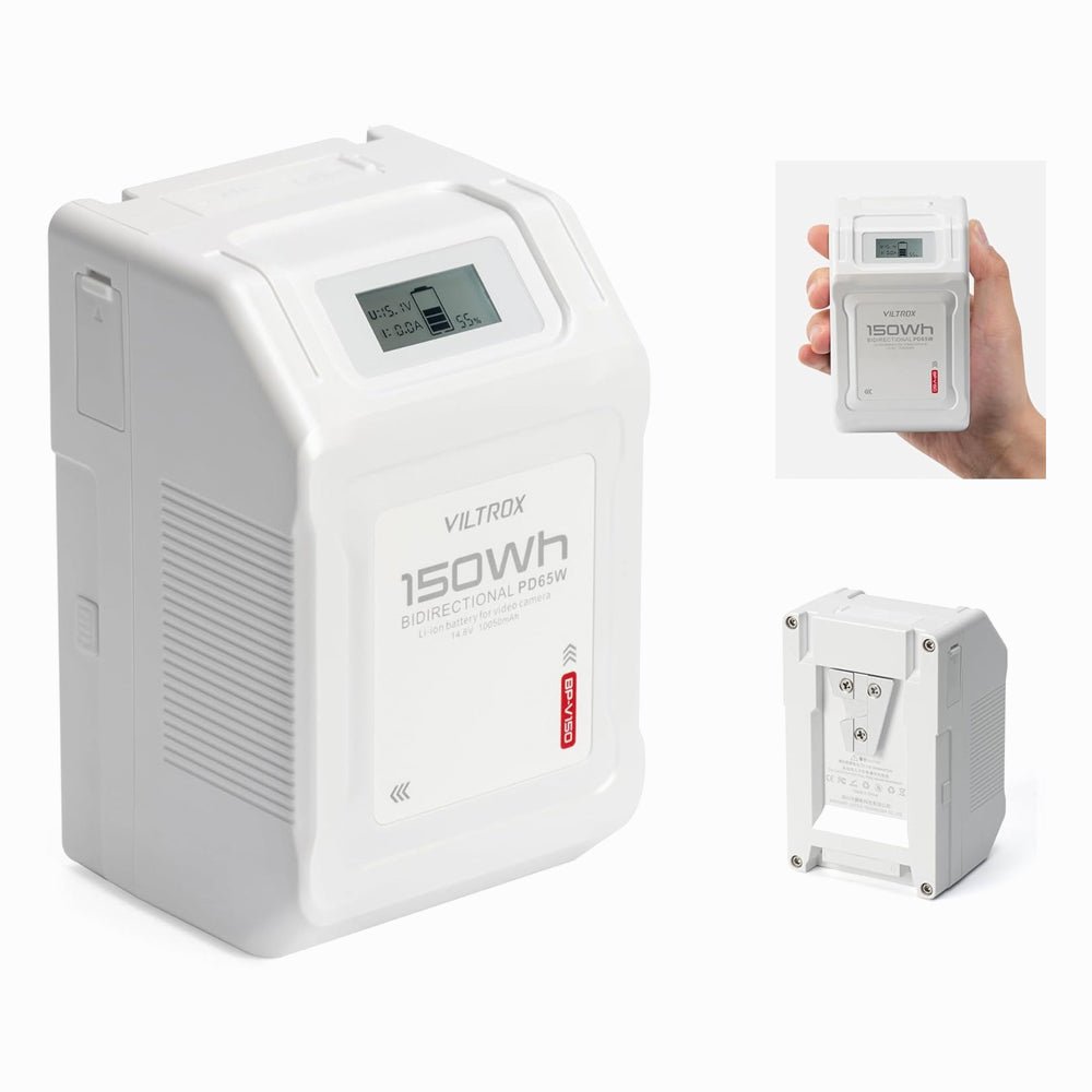 VILTROX BP-VP150 V-MOUNT Battery 150WH Type-C-White thumbnail 2