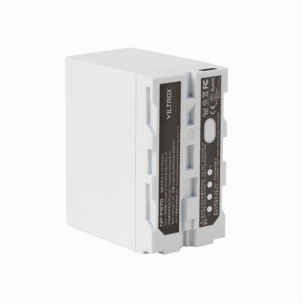 VILTROX NP-F970 Battery 6600mah with USB-C Charging Port thumbnail 2