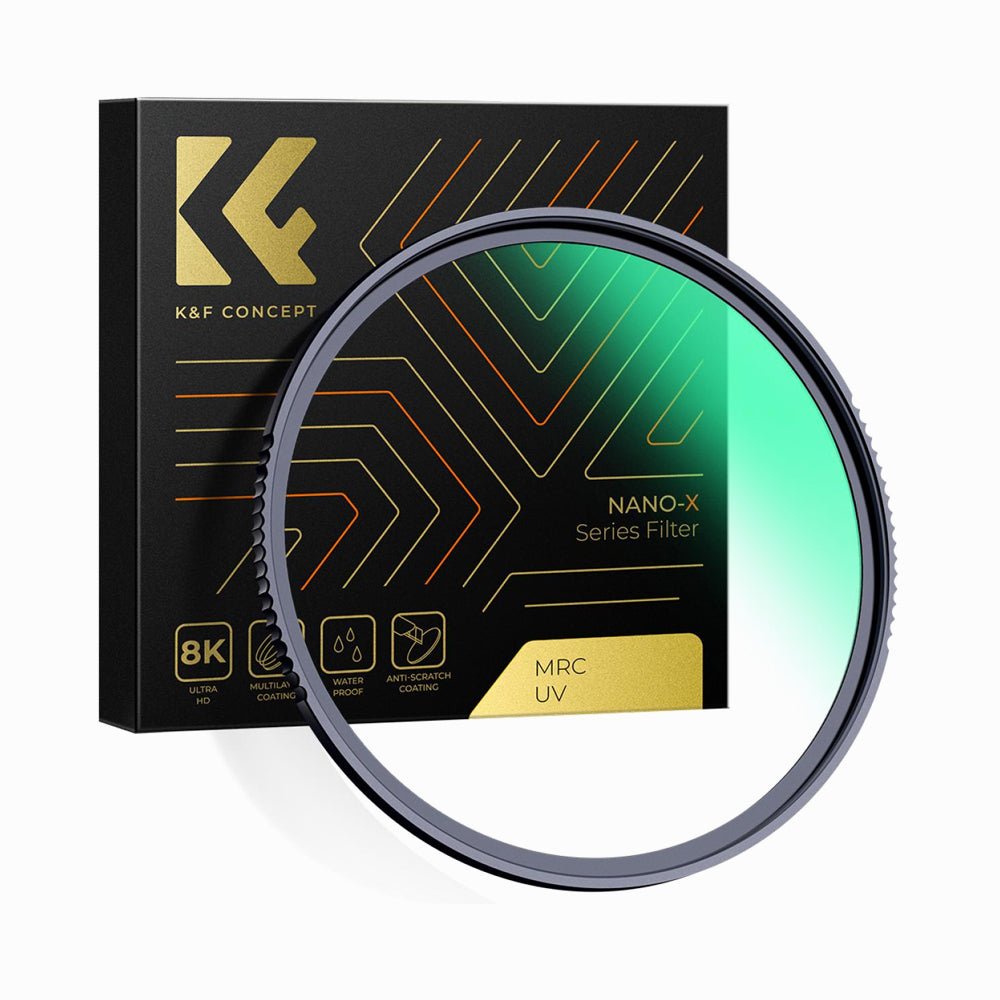 K&F Concept 62mm MCUV Protection Filter with 28 Multi-Layer Coatings HD/Hydrophobic/Scratch Resistant/Ultra-Slim UV Filter for 62mm Camera L