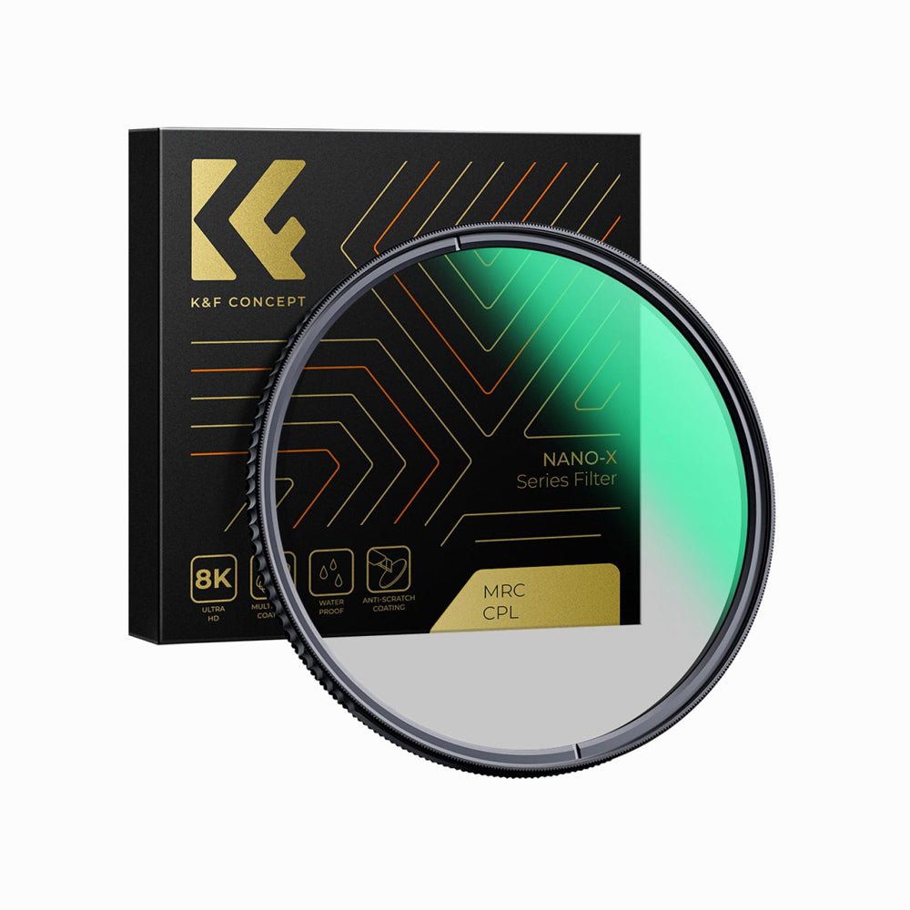 K&F Concept 52mm CPL Filter 28 Layer Super Slim Circular Polarizing Filter Multi-coated Polarized MRC Filter Nano-Xcel Series-KF01.993V1