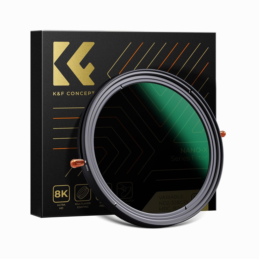K&F Concept 72mm Variable Fader ND2-ND32 ND Filter and CPL Circular Polarizing Filter 2 in 1 MRC 28-Layer for Camera Lens No X Spot Weather