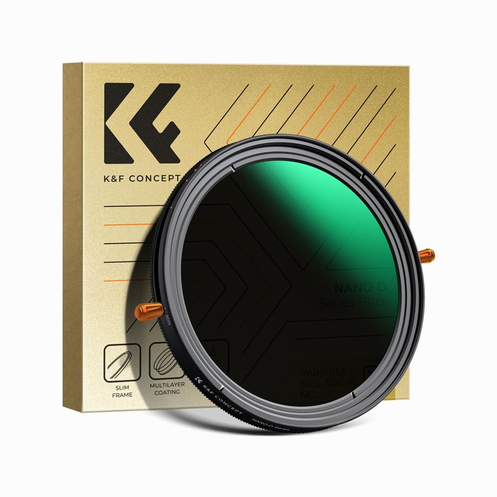 K&F Concept 67mm ND & CPL 2 in 1 Lens Filter, ND2-ND32 (1-5 Stop) Variable Neutral Density and Polarizer for Camera Lens Nano-Dazzle Series