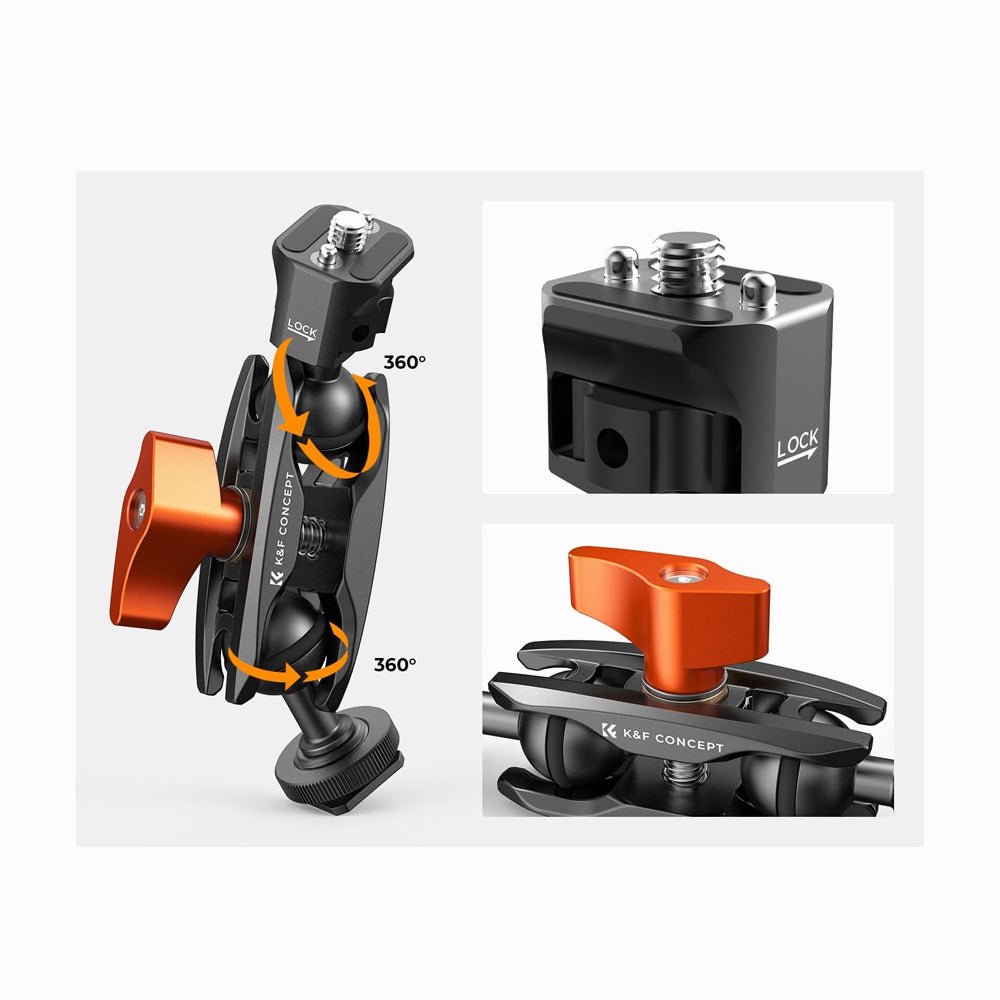 K&F Concept MS27 Universal Magic Arm with Cold Shoe (KF31.098) thumbnail 2