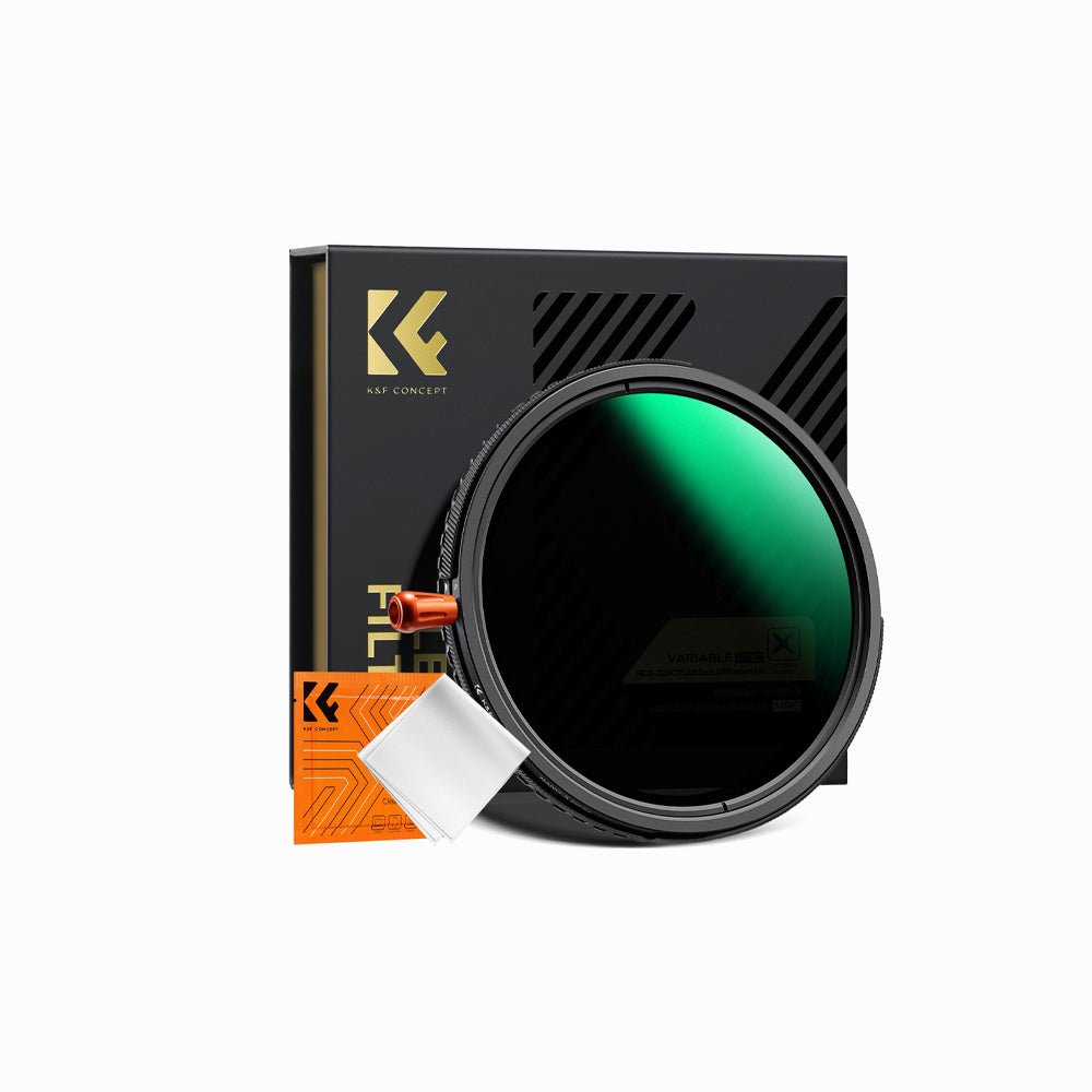 K&F Concept 82mm Variable ND2-32 (1-5 Stops) & Circular Polarizing Filter CPL & Black Mist 1/4 3 in 1 HD Lens Filter with 28 Multi-Coated fo