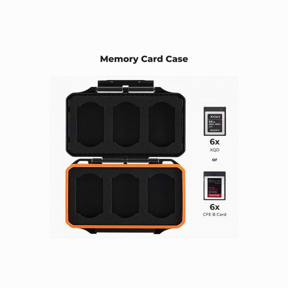 K&F Concept 6 Slots XQD Cfexpress Type-B Card Holder, Water-Resistant Memory Card Storage Carring Case, Shockproof Card Protection Box Organ thumbnail 2