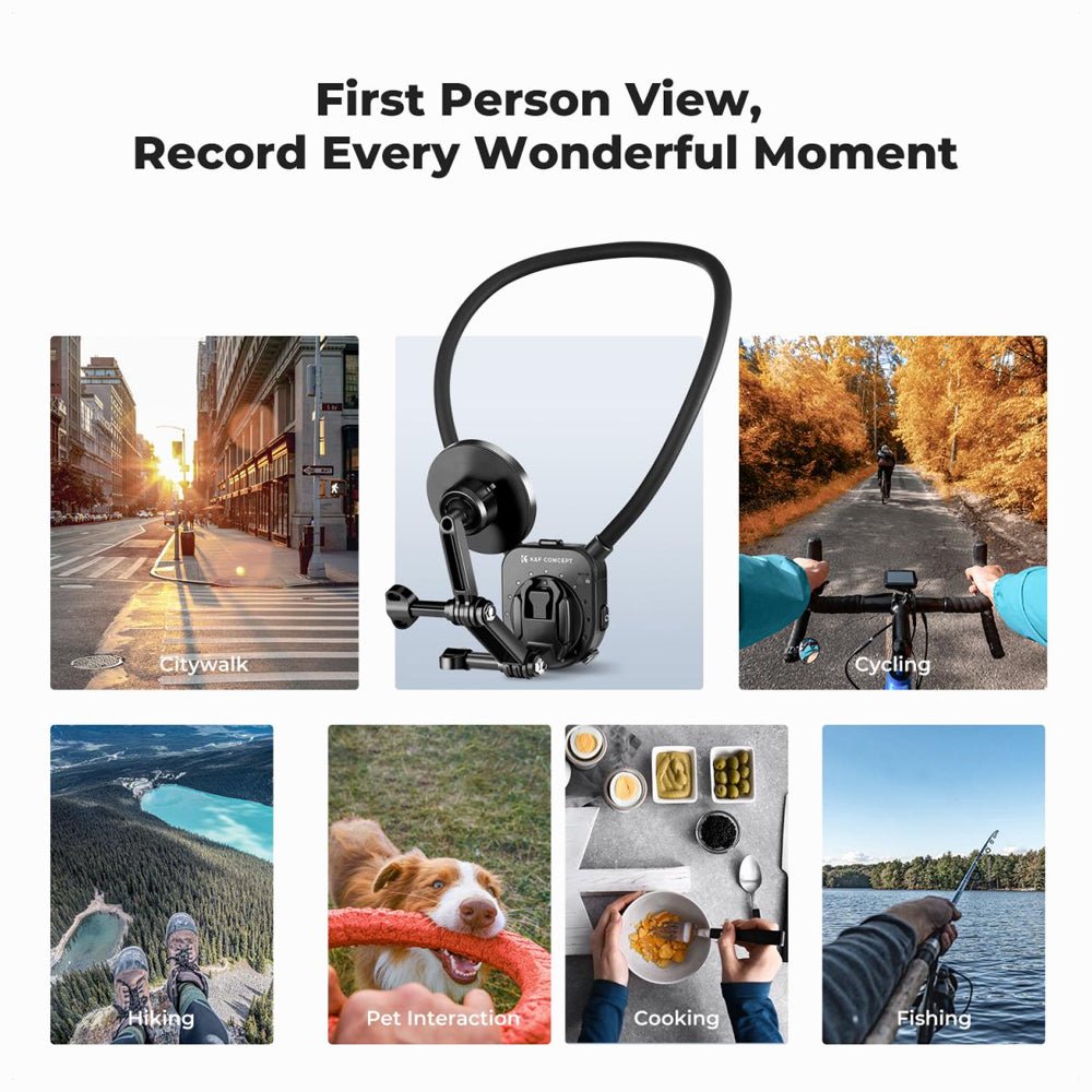 K&F Concept Magnetic Neck Phone Mount for Recording, Hands-Free POV/Vlog Video Filming, Magnetic Phone Chest Mount (SKU.2288) thumbnail 2