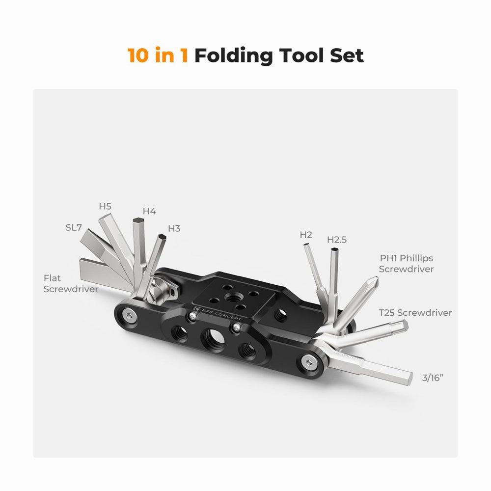 K&F Concept Folding Hex Key Set with Screwdrivers (SKU31.099) thumbnail 2