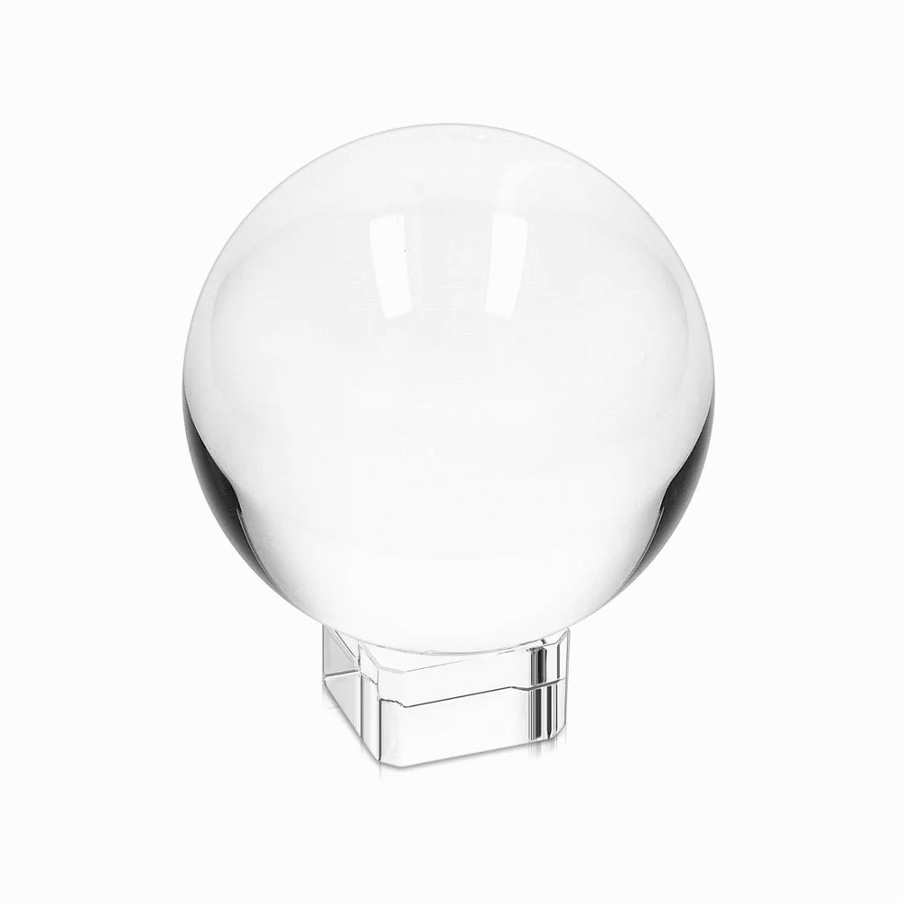 Crystal Clear Glass Ball - 100mm Transparent image 1