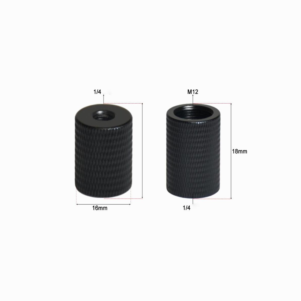 Female M12 Tripod Adapter Screw 1/4 Inch Female Aluminum (CS178) image 1