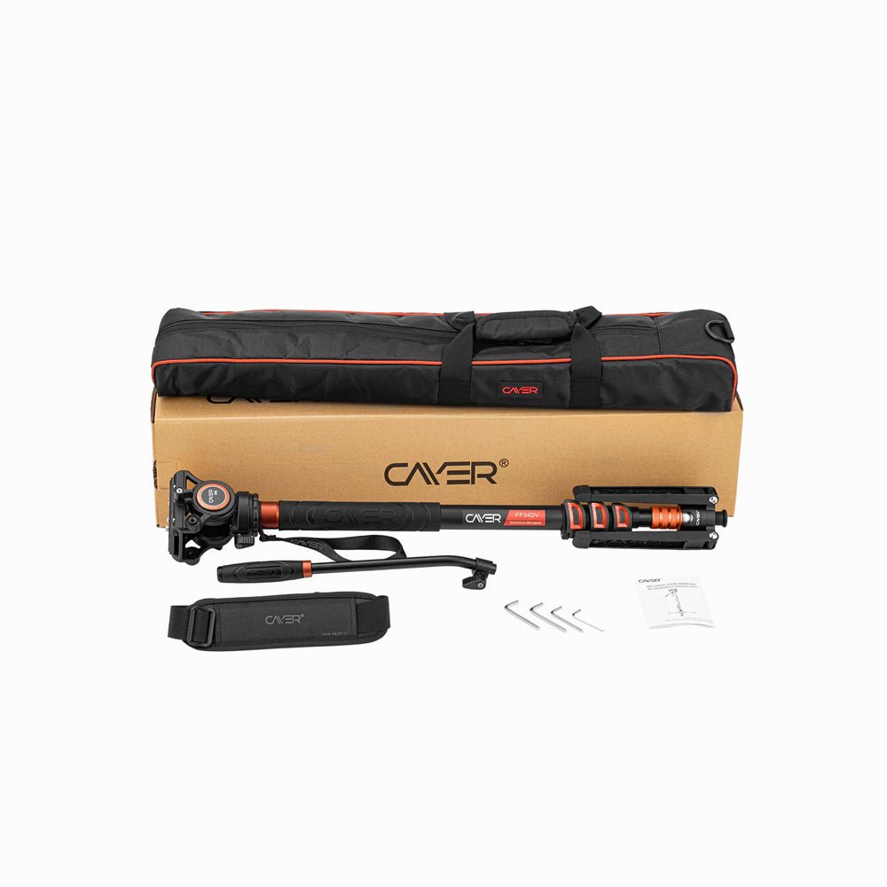 Cayer FP3DV4 Aluminum Video Monopod with H6 Fluid Head thumbnail 2