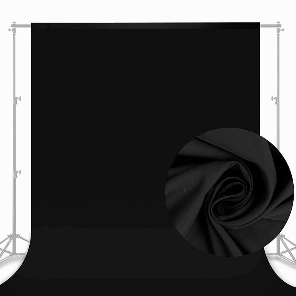 Backdrop Black Curtain Size 3.4 image 1