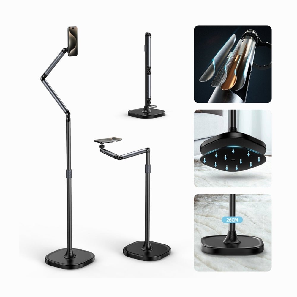 TELESIN mobile video/live shooting magnetic floor stand(P3-FS-01)