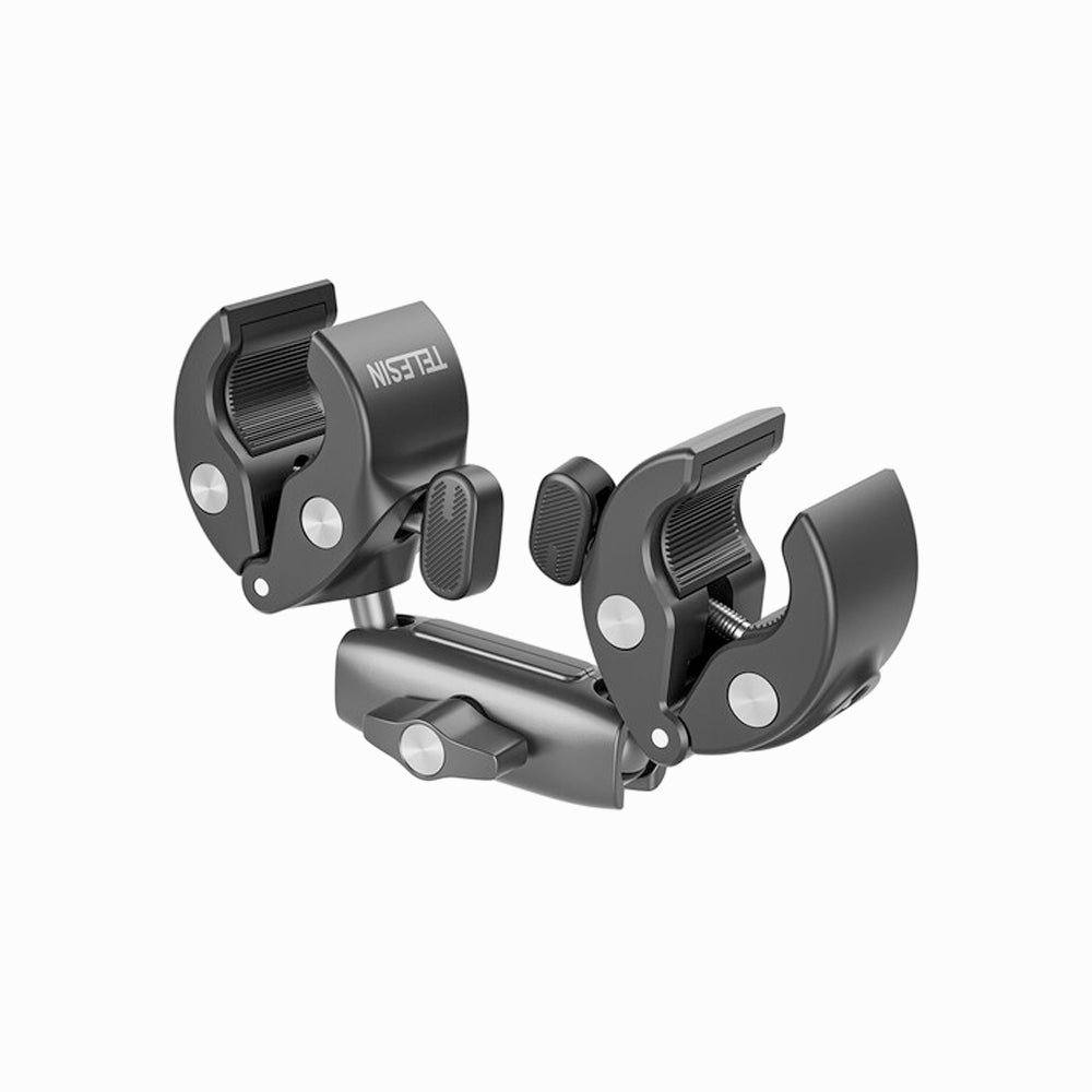 TELESIN Double-headed Crab Clamp Bike/Moto Pipe Clamp (GP-HBM-001-D) thumbnail 2