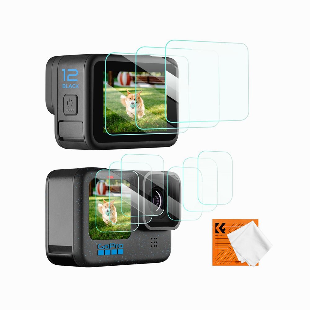 K&F Concept GoPro Hero 9/10/11/12 Screen Protector 9pcs KIT(SKU.2191)